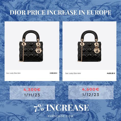 lady dior price europe.